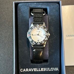 NIB Caravelle by Bulova women’s sports watch 30mm w/ operational bezel
